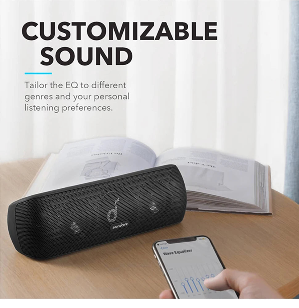 (EU stock) Soundcore Motion + Bluetooth loudspeaker, Hi-Res 30W Audio, BassUp Technology, Wireless Hi-Fi loudspeaker with App.