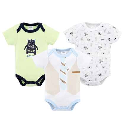 Honeyzone Sommer Baby Kleidung Säuglings Mädchen Strampler Nette Löwe Voller Druck Jungen Bodys 2 teile/satz Trottie Overalls Outfits Боди.