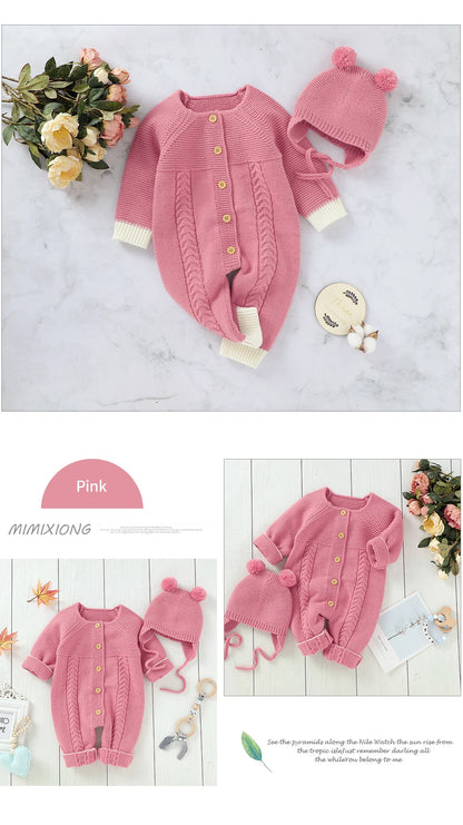 Baby Body Long Sleeve Strick Infant Kinder Unisex Overalls Kleidung Herbst Kleinkind Junge Overalls Ein Stück Kleinkind Mädchen Overall.