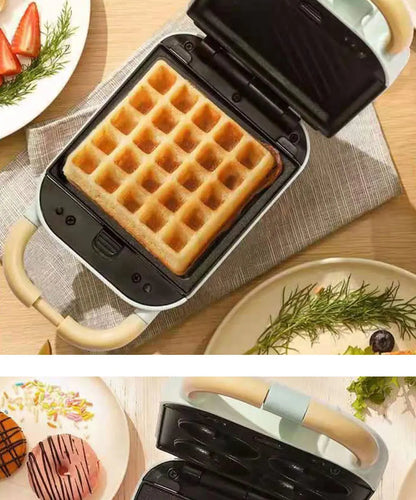 2025 New Sandwichera 3 en 1 Tostadora eléctrica Waffle Maker Desayuno Pancake Donut Egg Waffle Fish Cake Horno eléctrico.