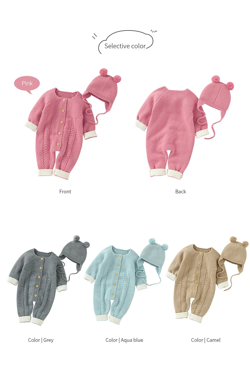 Baby Body Long Sleeve Strick Infant Kinder Unisex Overalls Kleidung Herbst Kleinkind Junge Overalls Ein Stück Kleinkind Mädchen Overall.