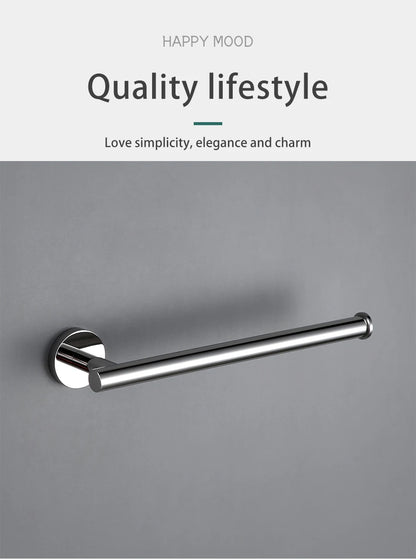 BagnoLux Edelstahl Chrom Schöne Wand Haken Wc Papier Halter Handtuch Ring Bar Selbst-Adhesive Bad Zubehör