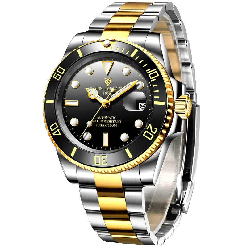 LIGE Women Watches Mechanical Watch Luxury Bracelet Wrist Wristwatch Elegant Ladies Automatic Date Clock Watch Relogio Feminino