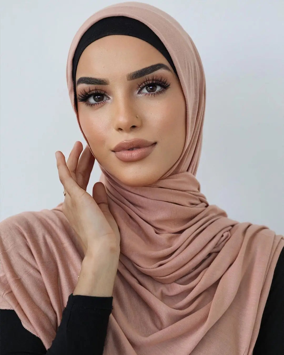 Hot Muslim Fashion Woman Soft Hijabs Scarf Shawl Plain Cotton Jersey Scarves Turban Women Long Shawls Head Wrap Headband Abaya.