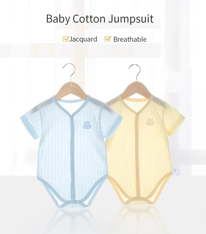 Neugeborenen Baby Bodys für Jungen Mädchen Sommer Dünne Outwear Casual Kurzarm Kleinkind Kinder Overalls Kinder Kleidung.