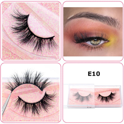Mink Eyelashes Hand Made Crisscross False Eyelashes Cruelty Free Dramatic 3D Mink Lashes Long Lasting Faux Cils for Makeup Tools