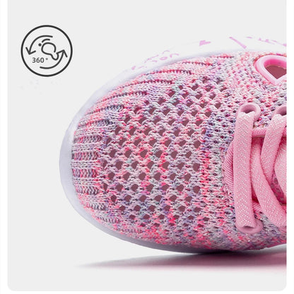 Girls Casual Shoes Light Mesh Sneakers Kids Summer Children Spring Autumn Tenis Cute Sport Cartoon Female Running Sock Footwear.