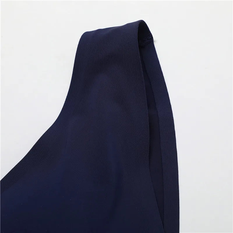 FINETOO Plus Size Women Cropped Top Female Bra S-XL V-Neck Girls Lingerie Active Bras Sexy Woman's Underwear Push Up Tube Tops.