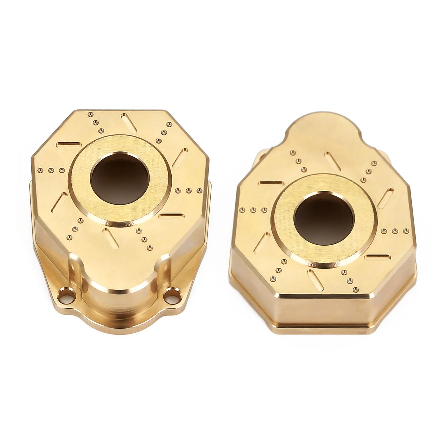 INJORA Heavy Brass Counterweight Portal Drive Housing Bumper Holder Axle Mount for RC Crawler TRX4 TRX-4 TRX6 Upgrade Parts