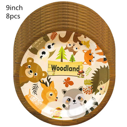 Waldtiere Party Dschungel Safari Geburtstag Party Dekor Waldkreaturen Dschungel Tier Wald Partyzubehör Babyparty