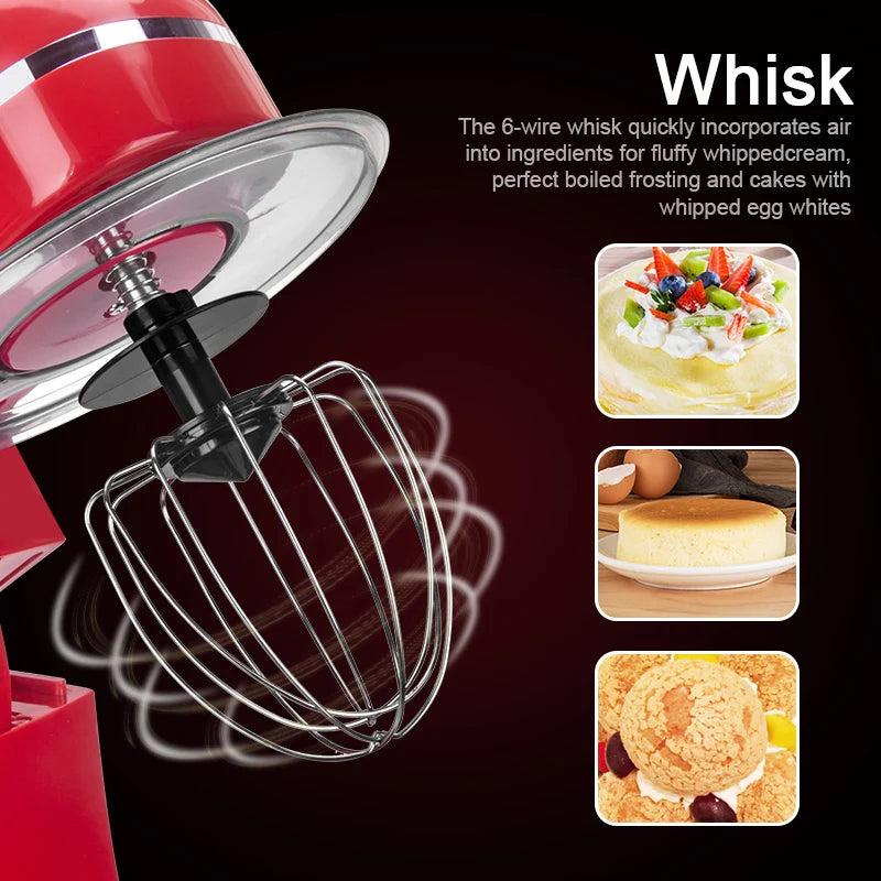 Kitchen Food Processor With Juicer Meat Grinder Chopper Stand Cream Egg Whisk Mixer  Blender Cake Dough Bread Maker Machine.