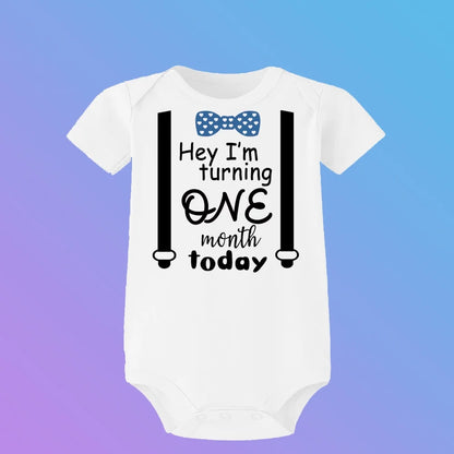 Monatlicher Meilenstein-Baby-Wachstums-Body, cooler Junge, 1–12 Monate, Einteiler, Babyparty, Geschenk, Monatsbilder, monatliche Overall-Kleidung.