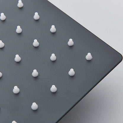 Black Shower Faucets System Bathroom Wall Mounted Rainfall Shower Kit Concealed Embedded Box Hot Cold Water Mixer Tap SUS304