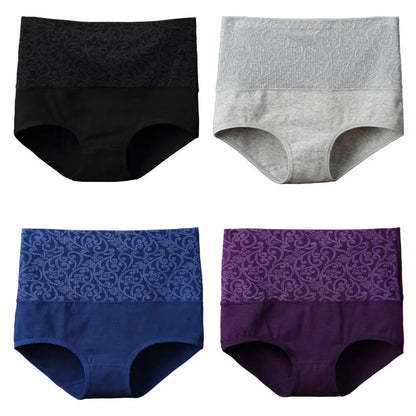 Underwear for Women Cotton High Waist Panties Tummy Control Briefs Ladies Panty Full Coverage Female Lingerie Stretch Underpants