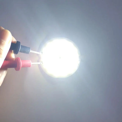 3V LED-Licht, 50 mm Durchmesser, runder COB-Chip, Doppelring-LED-Lampe, 3,7 V, 5W LED-Birne für DIY-Arbeitsscheinwerfer, Hausdekor-Beleuchtung.