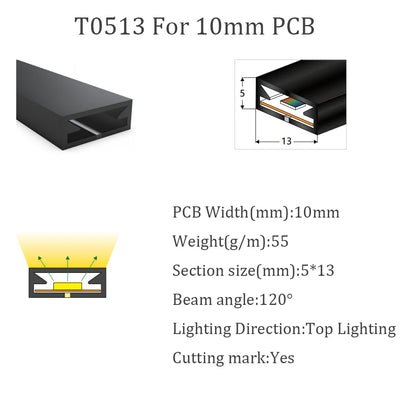 LED Neon Light Rope Tube Black Silica Gel Soft Lamp Tube WS2811 WS2812B SK6812RGBW Flexible Led Strip 5050 IP67 Waterproof 1-5M.