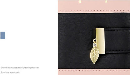 Hollow Leaves PU Leather Women's Long Wallet Fashion Female Coin Purses Hasp Zipper Clutch ID Credit Card Holders Money Bag Clip.