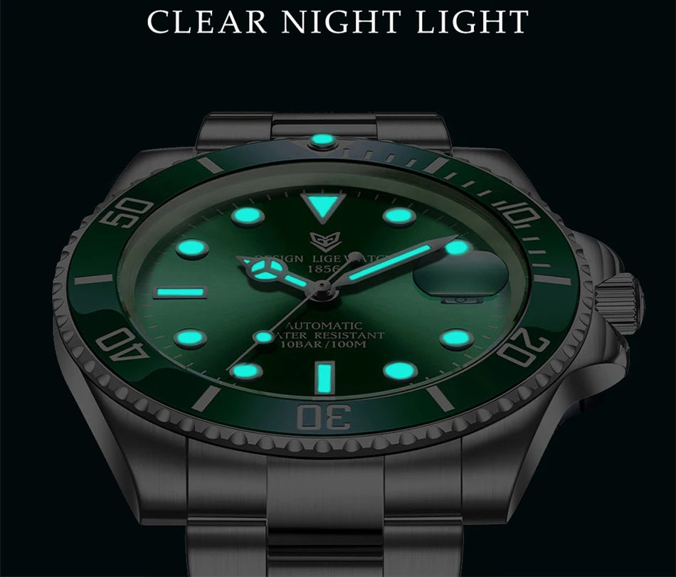 LIGE Women Watches Mechanical Watch Luxury Bracelet Wrist Wristwatch Elegant Ladies Automatic Date Clock Watch Relogio Feminino