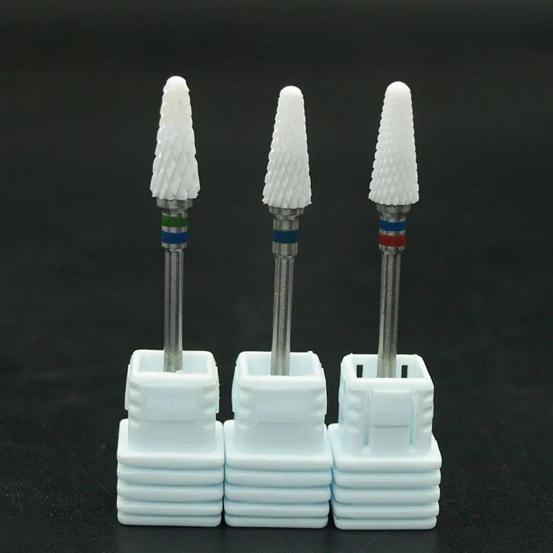 EasyNail 1pcs  Mill Ceramic Nail Drill Bits For Electric Manicure Machines Pedicure Nail Art Salon Polish Tools M0610.