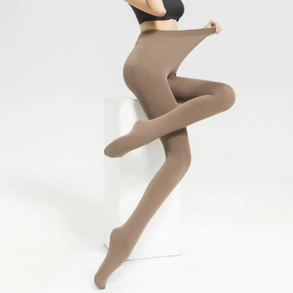 DOIAESKV Women Tights Plus Size 120D Autumn Winter Warm Pantyhose Crotchless High Waist Female Stretchy Slim Skinny Open Tights