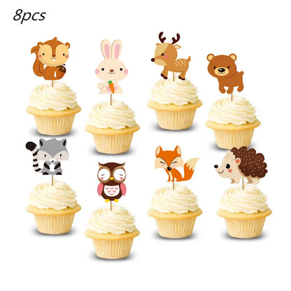 Waldtiere Party Dschungel Safari Geburtstag Party Dekor Waldkreaturen Dschungel Tier Wald Partyzubehör Babyparty