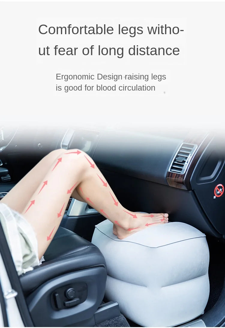 Flight Sleeping Footrest Rest Pillow On Airplane Car Bus Adjustable Kids Inflatable Travel Sleep Resting Pillows   WJ529.