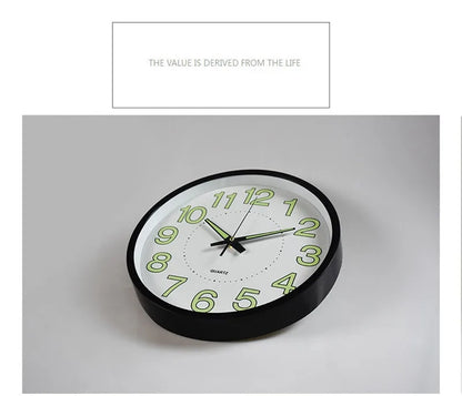 30cm Minimalistischen Wanduhr Moderne Design Glowing in the Dark Baby Zimmer Hängen Uhr Uhren Klok Nacht Wohnzimmer wohnkultur