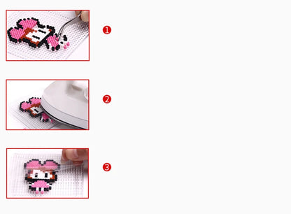 72 colors 24 colors 2.6mm Perler Fuse beads Iron beads Kit Hama beads 3D Puzzle DIY Toy Kids Creative Handmade Craft Toy Gift.