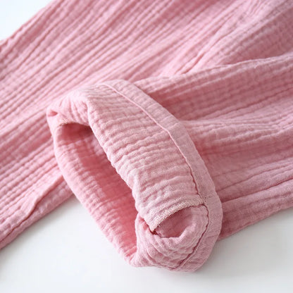 2025 japanisches Kimono-Set, 100 % Baumwolle, Pyjama, zweiteilig, Paar, Yukata, lockerer Herren- und Damen-Schweißdampfanzug, Heimservice-Set