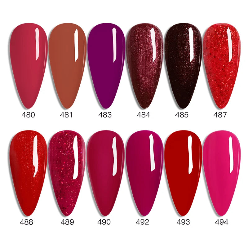 Ibdgel 12 Colors 15ML Nail Gel Polish Nail Accessories Semi-permanent Varnish Nail Art Nail Soak Off LED UV Gel Nail Venalisa