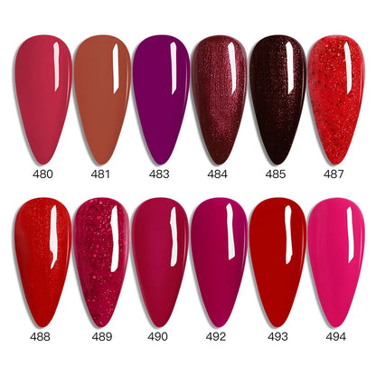 Ibdgel 12 Colors 15ML Nail Gel Polish Nail Accessories Semi-permanent Varnish Nail Art Nail Soak Off LED UV Gel Nail Venalisa