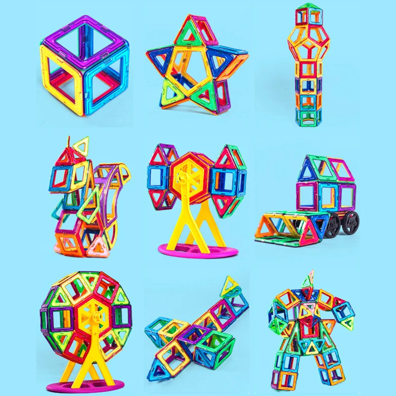 Magnets Toys for Kids Big Size Plus Magnetic Blocks for Children Designer Constructor Set Toys for Boys Building Blocks.