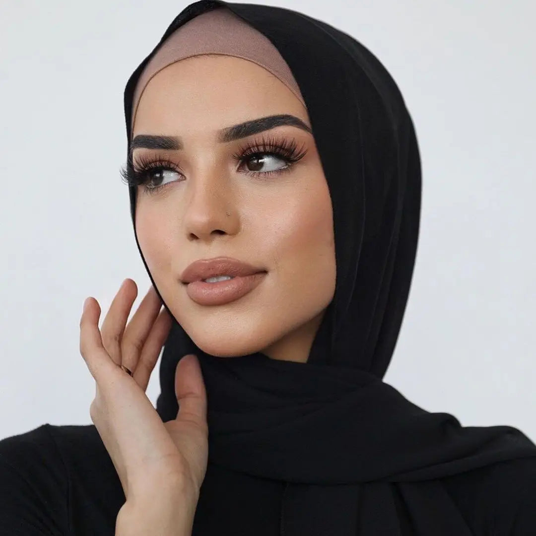 Hot Muslim Fashion Woman Soft Hijabs Scarf Shawl Plain Cotton Jersey Scarves Turban Women Long Shawls Head Wrap Headband Abaya.