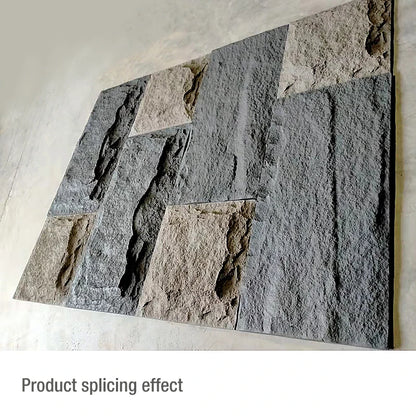 4 pcs 120x60cm high simulation stone 3D wall stickers stone pattern wallpaper wall covering living room 3D wall panel mold tile