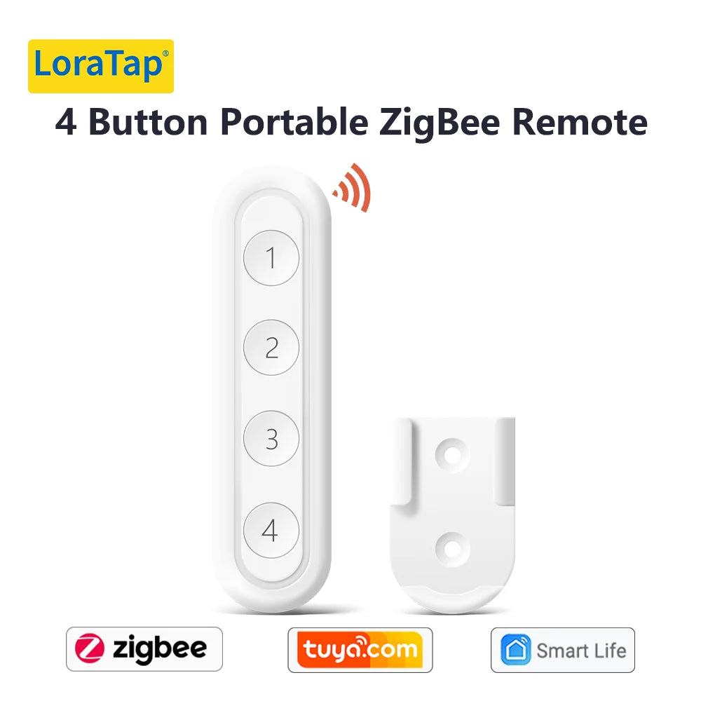 LoraTap ZigBee 3.0 Wireless 14 EU US Push Button Remote Tuya Scene Automation Control Switch Smart Life App Hub Need