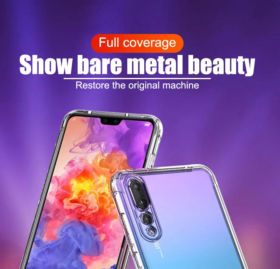 Luxury Soft Case For Huawei P20 P30 Lite Pro Protective Transparent Case Mate 20 30 Lite Honor 20 Lite pro Silicone Back Cover.