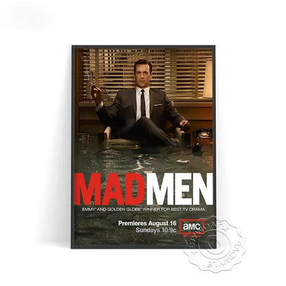 Mad Men Season TV Series Canvas Painting Wall Art Home Poster Art Decor Painting Wall Pictures Living Room Modern Decoration