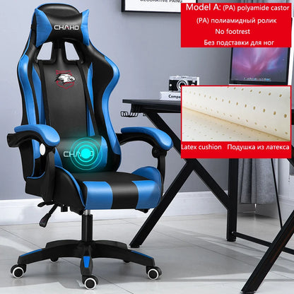 WCG Gaming Stuhl Computer Stuhl Hochwertiger Gaming Stuhl Leder Internet LOL Internet Cafe Racing Stuhl Bürostuhl Gamer Neu