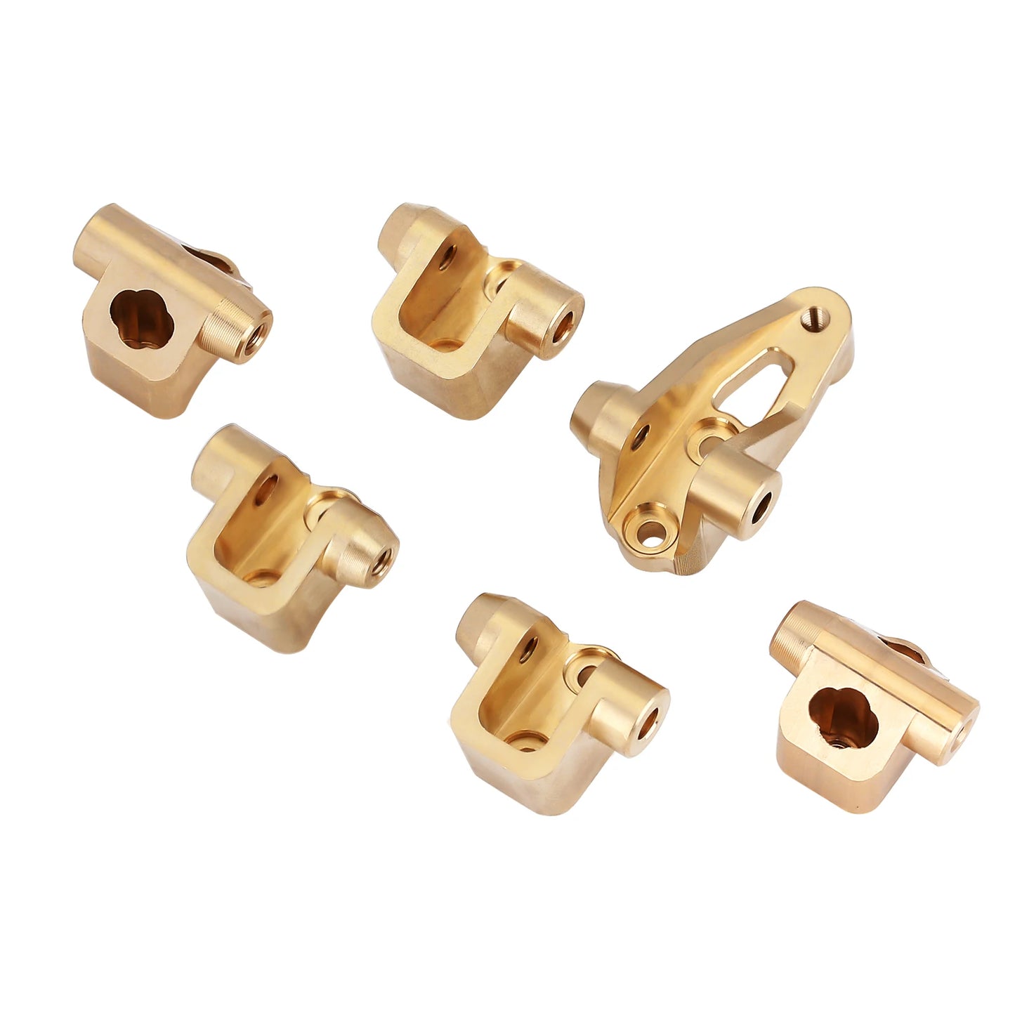 INJORA Heavy Brass Counterweight Portal Drive Housing Bumper Holder Axle Mount for RC Crawler TRX4 TRX-4 TRX6 Upgrade Parts