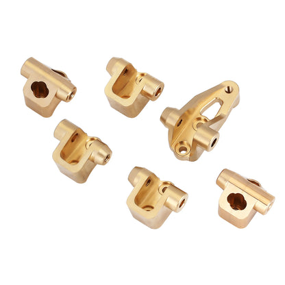 INJORA Heavy Brass Counterweight Portal Drive Housing Bumper Holder Axle Mount for RC Crawler TRX4 TRX-4 TRX6 Upgrade Parts