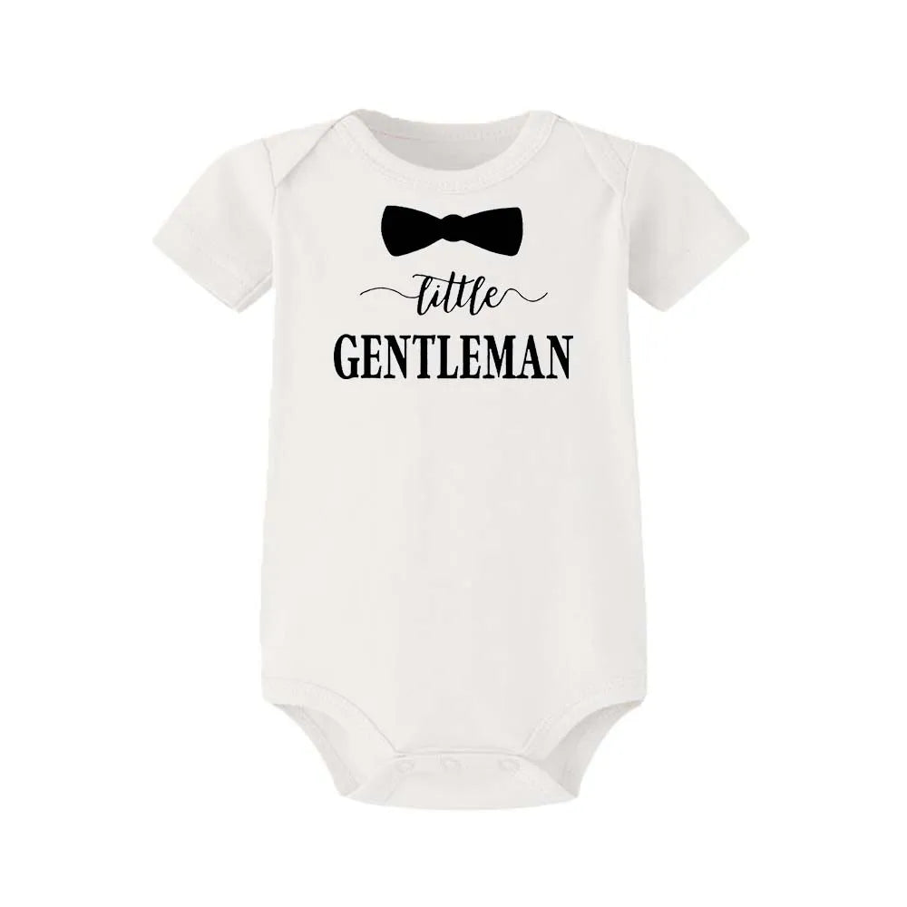 Kleine Gentleman Lustige Neugeborene Baby Sommer Strampler Infant Körper Kurzarm Baby Overall Kind Junge Mädchen Neue Geboren Body Kleidung.