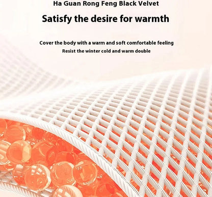 Lamb Fleece Double-Sided Velvet Blanket Double-Layer Thickened Woven Polyester Wearable Blanket