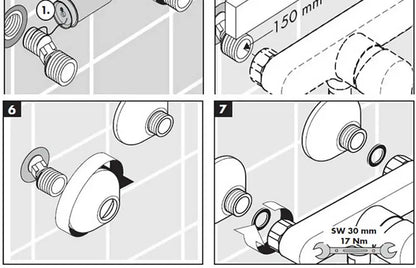 Rainfall Bathroom Shower Faucet Kit With Bidet Wall Mounted Stainless Steel Hot Cold Water Mixer Tap System With Rack,Tub Spout