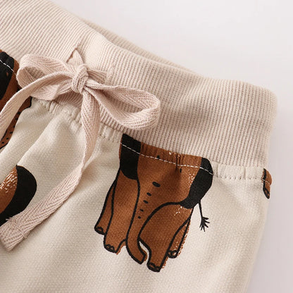 Little maven Spring Suit for Boys Clothing Sets Animal Elephant Boys Boutique Outfits 4Years Kids Clothes Cotton Sweatshirt Pant.