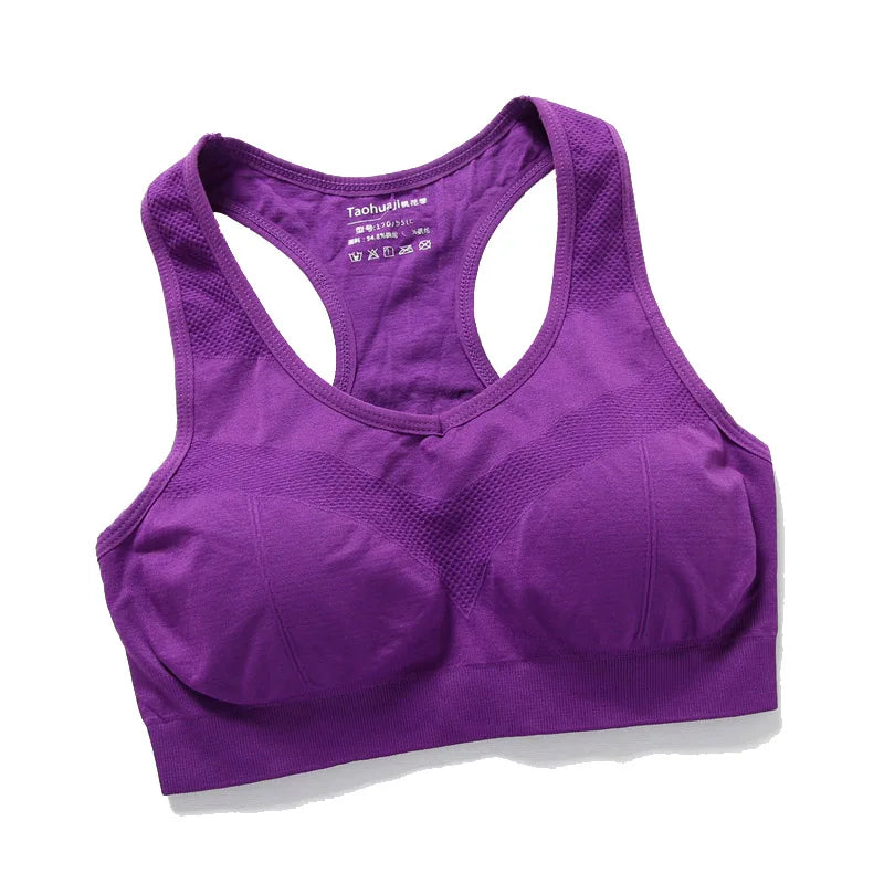 Women Sports Bra Top Push Up Fitness Bra Underwear Sport Tops Breathable Running Vest Gym Active Bras.
