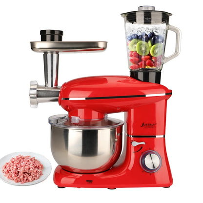 Kitchen Food Processor With Juicer Meat Grinder Chopper Stand Cream Egg Whisk Mixer  Blender Cake Dough Bread Maker Machine.