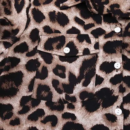ZANZEA Party Vintage Leopard Robe Frauen 2025, Herbst Casual Langarm Maxi Lange Vestidos Kleid Mode Übergroßen Hemd Sommerkleid