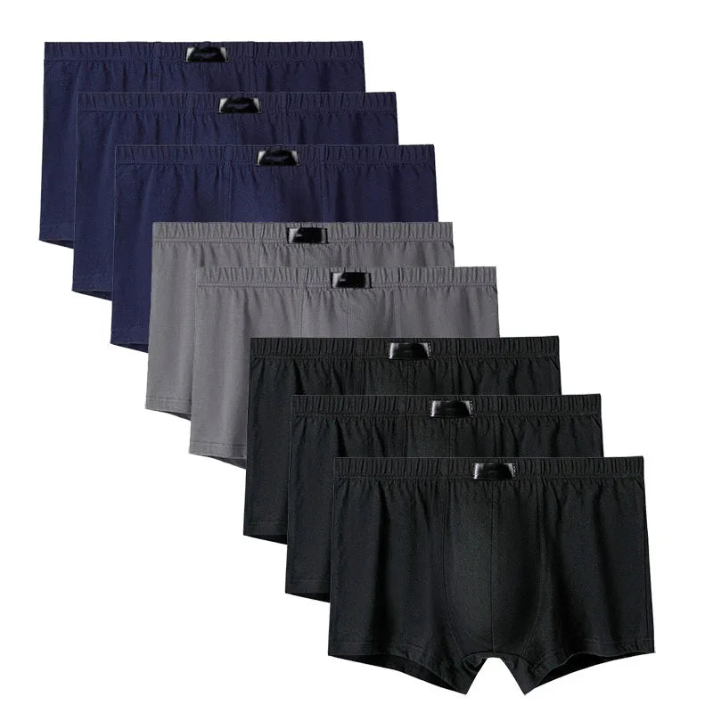 8PCS Herrenhöschen Man Undrewear Boxershorts Herren Innen Atmungsaktiv Große Größe 100% Baumwolle