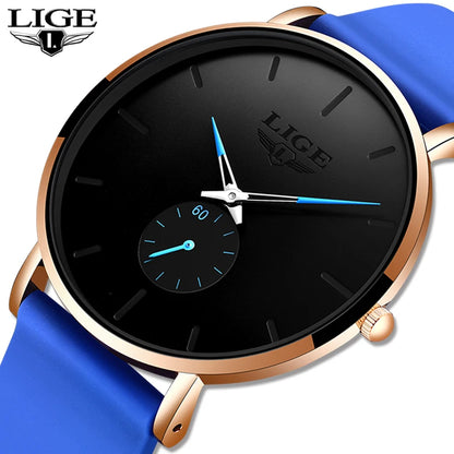 LIGE New Rose Gold Women Watch Business Quartz Watch Ladies Top Brand Luxury Female Wrist Watch Women Girl Clock Relogio Feminin.
