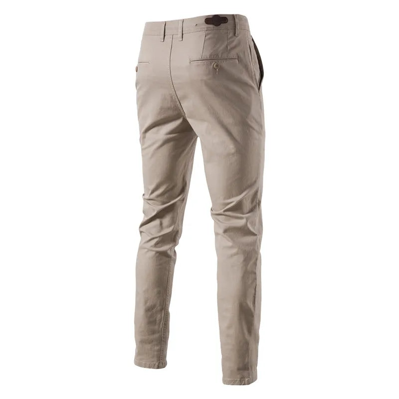 AIOPESON Casual Cotton Men Trousers Solid Color Slim Fit Men's Pants New Spring Autumn High Quality Classic Business Pants Men.